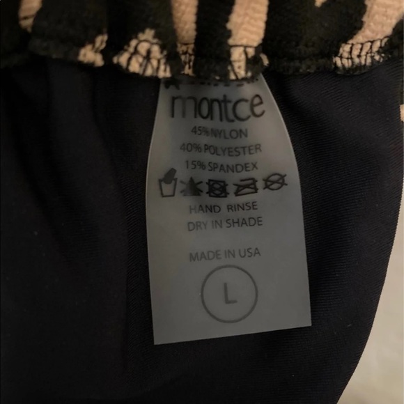 Montce Swim Leopard Texture Palua Ties Bikini Top - Picture 8 of 9